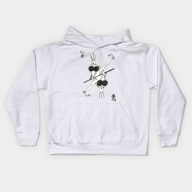 Jean-eudes, king of spade Kids Hoodie by Créa'RiBo